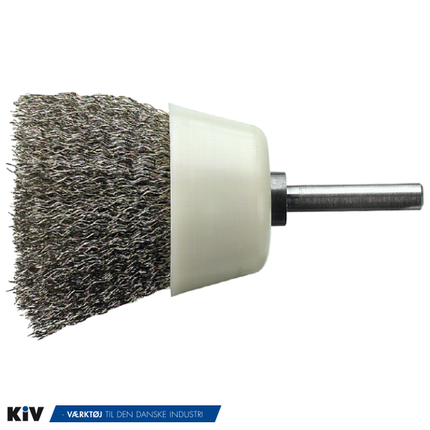 Penselbrste 30mm 6mm Skaft 0,25 rustfri Trd Med plastkappe