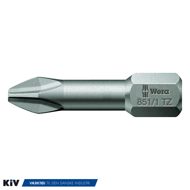 Wera Bits 851/1 TZ PH2 x 25mm 1/4" 