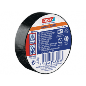 Tesa isolerbnd sort 15mmx10mtr. 53988