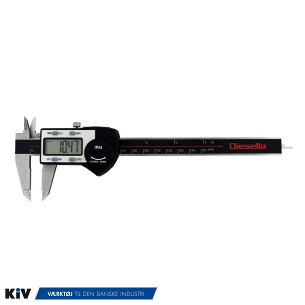 Diesella Digital Skydelre 0-150 mm IP54 DIN862 Monoblock 