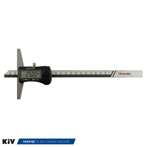 Diesella digital dybdeml 0-500mm. 0,01mm aflsning 