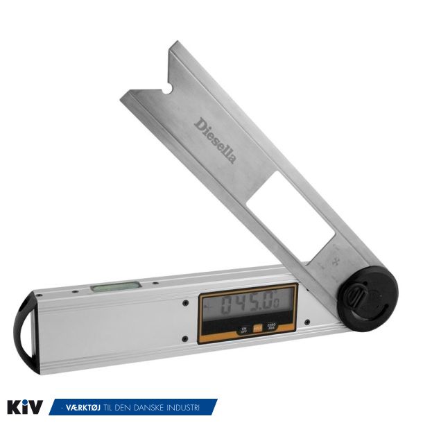 Diesella digital vinkelmler 0-360 230mm x 230mm. Afl. 0,05 gentagelsesnj. 0,1 Restsalg