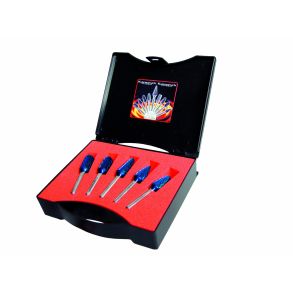 Karnasch HM rotorfr�ses�t Bluetec 5 stk. �10mm HP3 6mm Skaft Tilbud