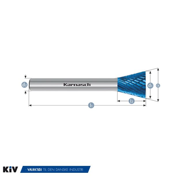 Karnasch HM Rotorfr�ser Bluetec Form N �12x13 HP3 6mm Skaft