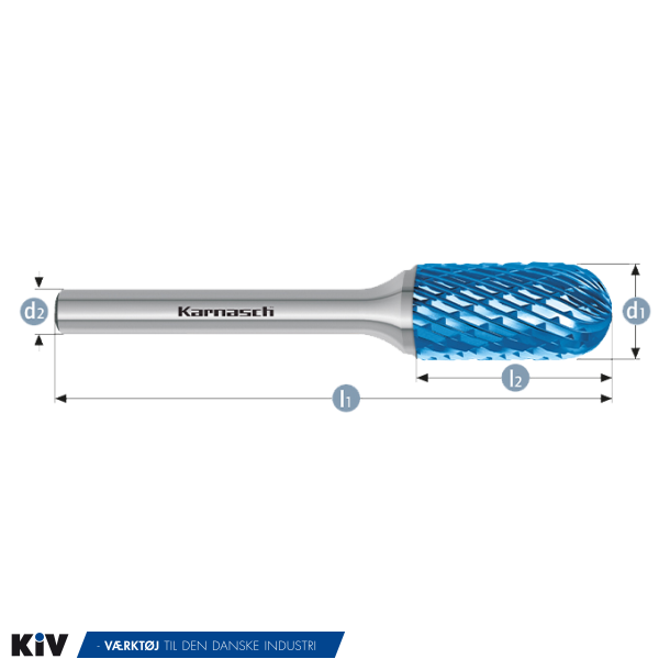 Karnasch HM Rotorfr�ser Bluetec Form C �10x20 HP3 6mm Skaft 