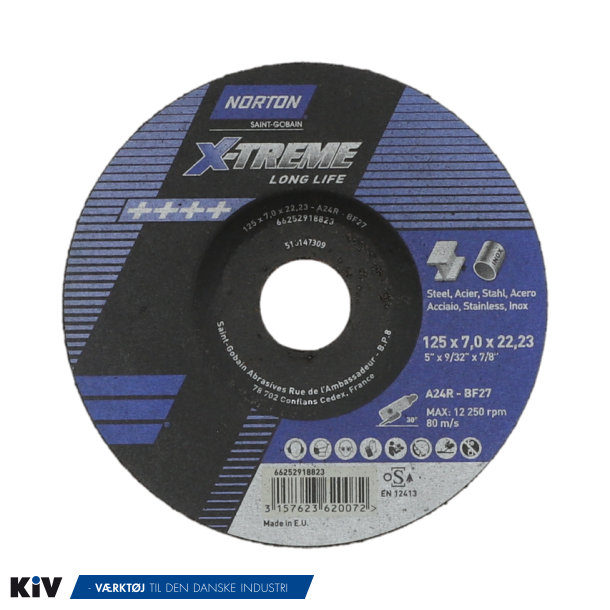 Norton Skrubskive 125x7,0x22,2 X-Treme Life Tilbud