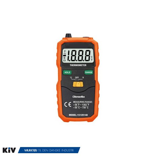 Diesella Digital termometer K-type (-50�C-750�C)