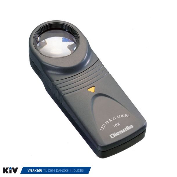 Diesella Hndlup 10x forstrrelse 26mm linse " LED lys Restsalg