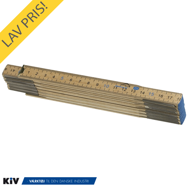 Bato tommestok mm/mm korte led 2 mtr tr