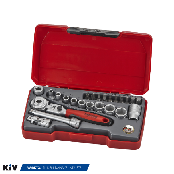 Tengtools Topnglest 1/4" 24 dele T1424S med flex-skralde