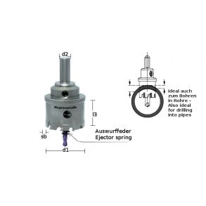 Karnasch Hulsav 25x30mm Heavy Duty Komplet 