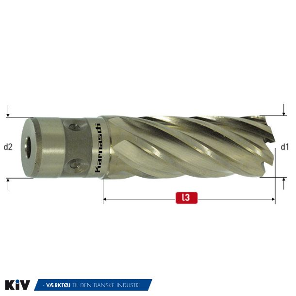 Karnasch Kernebor 22x40 18mm Skaft HSSXE GoldLine Fein QuickIn