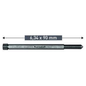 Karnasch centertap Kort 6,34x90mm For Hardline 12-17mm (pakke Med 2 stk.)