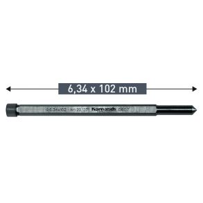 Karnasch Centertap Lang 6,34x102mm for Hardline 12-17,5mm (pakke  2stk.)