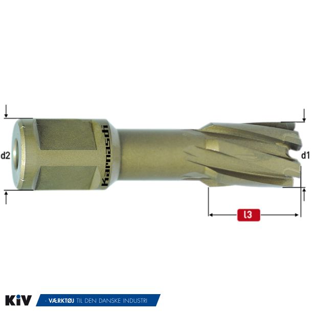 Karnasch HM Kernebor 15x55mm HardLine Weldon Skaft
