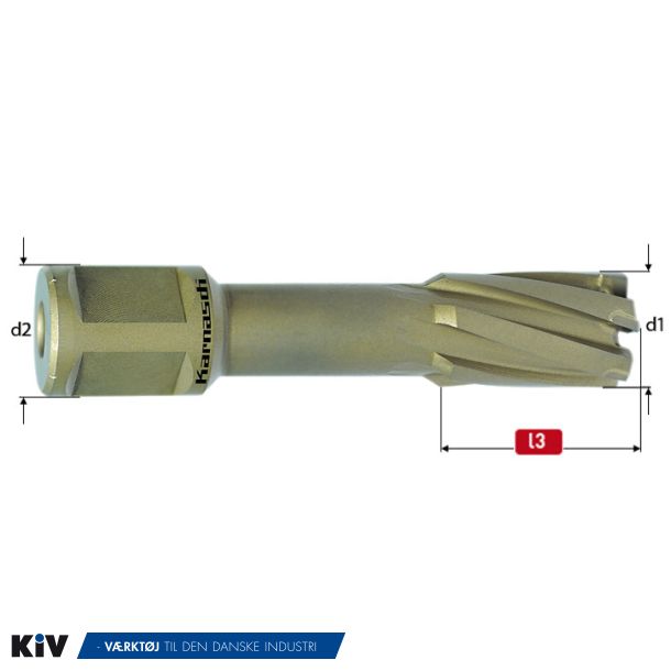 Karnasch HM Kernebor 61x55 mm HardLine Weldon Skaft