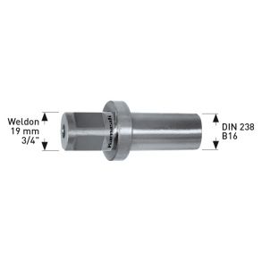 Karnasch adapter weldon 19 mm B16 til Borepatron