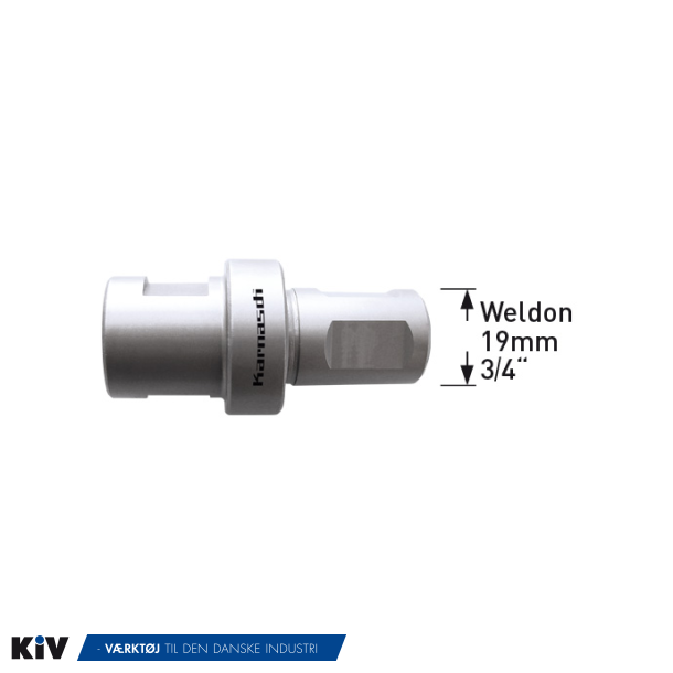 Karnasch Super Heavy Duty Holder 19mm Weldon for 14-100mm Hulsave