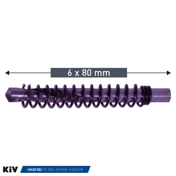Karnasch Centerbor 6x80mm for Super Heavy Duty Hulsave 14,0-60,5mm