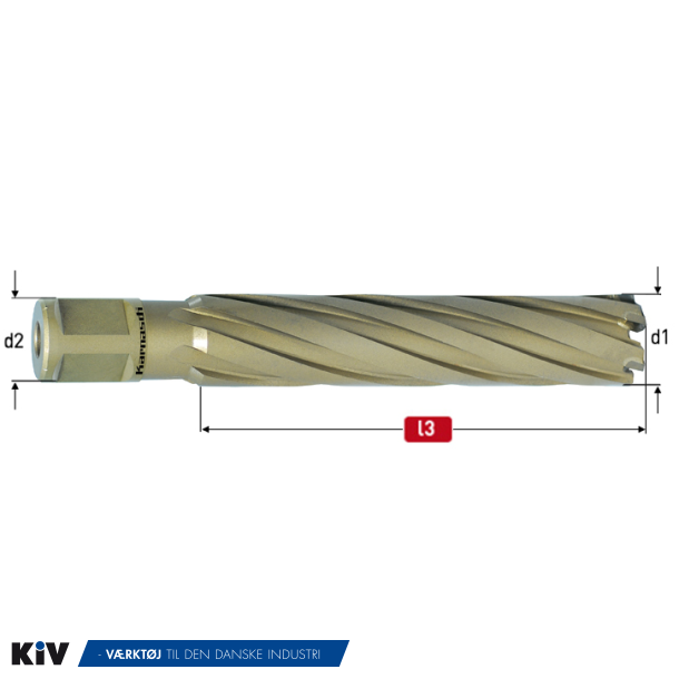 Karnasch HM Kernebor 39x110mm HardLine 19mm Weldonskaft