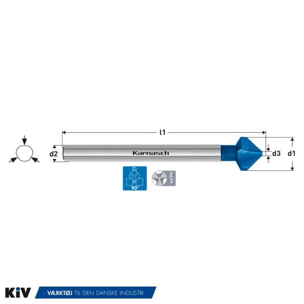 Karnasch Lang Snker 20,5x115mm HSSXE Blue Tec
