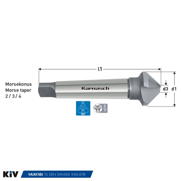 Karnasch Snker 63,0mm 90gr. 3 Skrs. DIN335D MK4 HSSXE