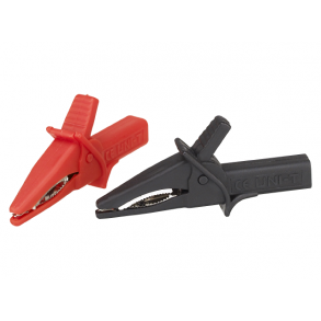 Limit isolerede krokodilenb (pk  2 stk.) For multimeter