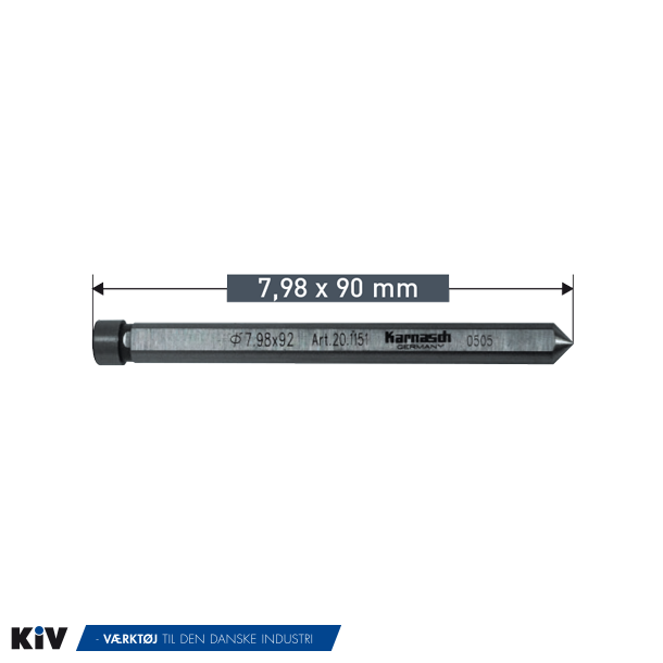 Karnasch centertap Kort 7,98x90mm For HardLine 18-65mm (pakke Med 2 stk.)