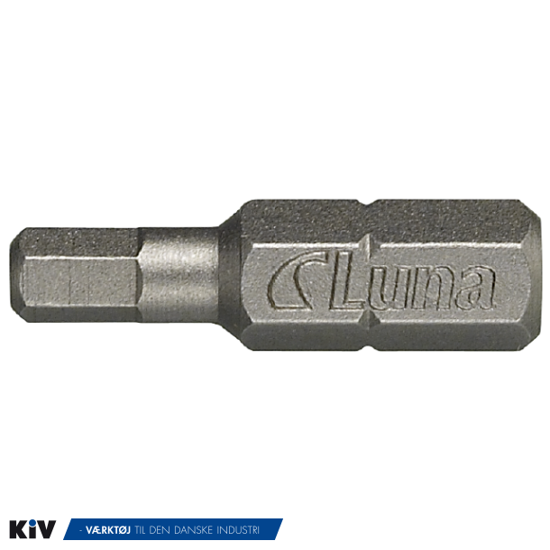 Luna Unbrako Bits 6x25mm 1/4" (2 stk.)