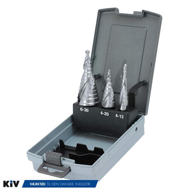 Karnasch TrinBorst 4,0-30,0mm 2 Skrs. 3 stk. HSSXE i Rose plastkassette