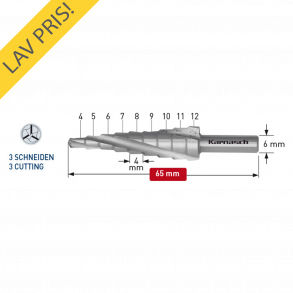 Karnasch Trinbor 4,0-12,0mm 2,0mm stign. 3 Skrs. HSSXE