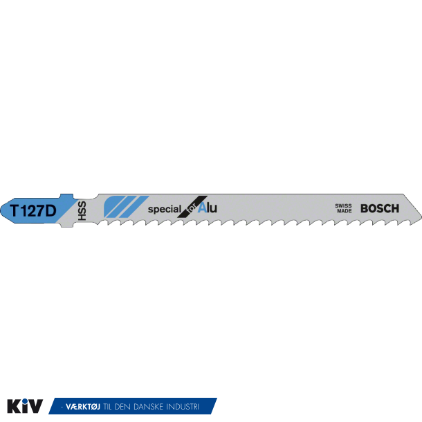 Bosch Stiksavklinge T127D Metal/Kunst/ALU (pk a5 stk.)