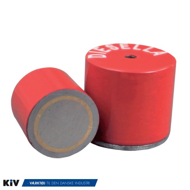 Diesella Pot Magnet M8 55x14mm Med gevindhul 550gr. 