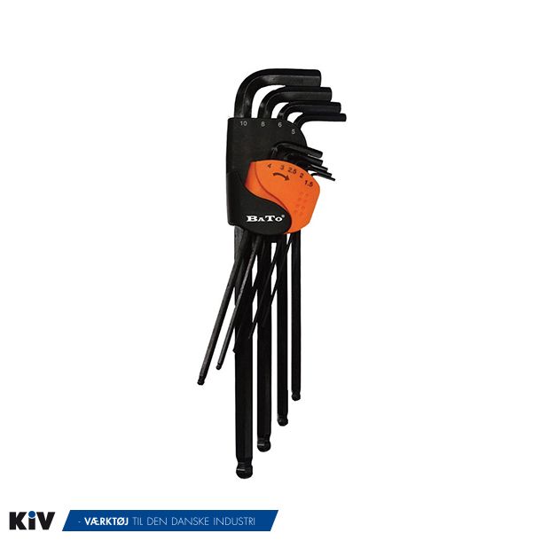 BaTo Unbrakon�gles�t 1,5-10mm ekstra Lang Med kugle 9 dele