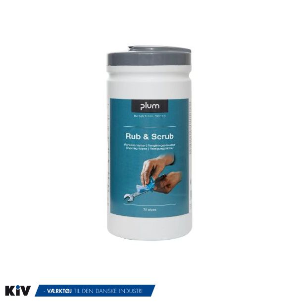 Kiilto overflade wipes Plum Rub &amp; Scrub (75stk./sp.) 