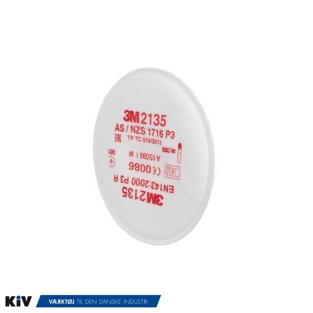 3M partikelfilter til halv og helmasker klasse P3R 2135 (par) Restsalg
