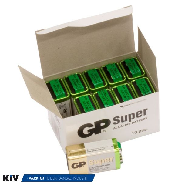 GP Batteri Super Alkaline 9V GP1604A/6FL22 151380