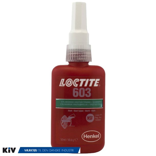 Loctite 603 lejesikring, Cylindrisk montering, hj styrke 50ml