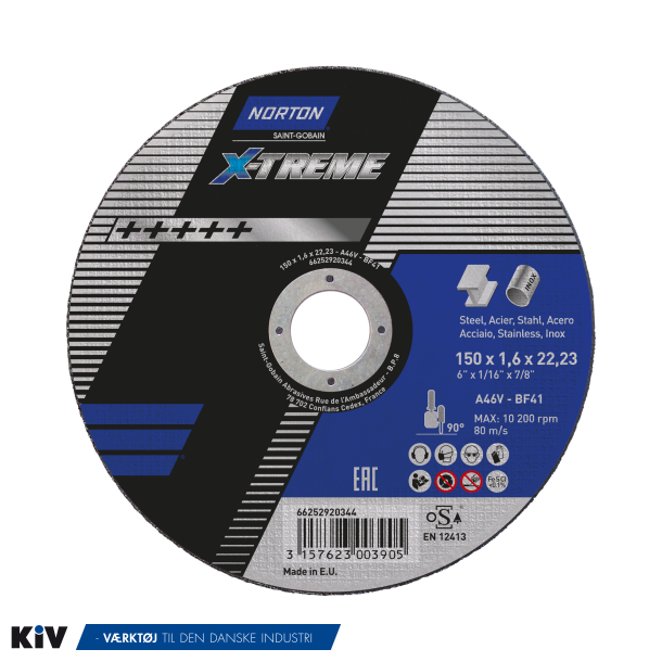 Norton Skreskive 150x1,6x22,2 X-Treme Life A46V Plan Tilbud