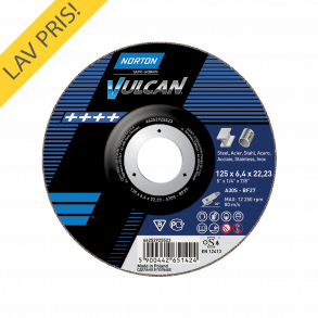 Norton Skrubskive 230X6.4X22.2 A30S Vulcan INOX