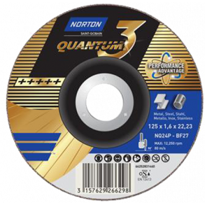 Norton Skreskive 125x2,5x22,2 CERAMIC Quantum 3 Comfort forsat Tilbud