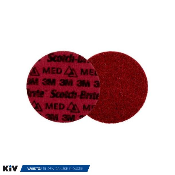 3M Scotch-Brite overfladebehandlingsrondel, 125mm PN-DH, Medium Rd