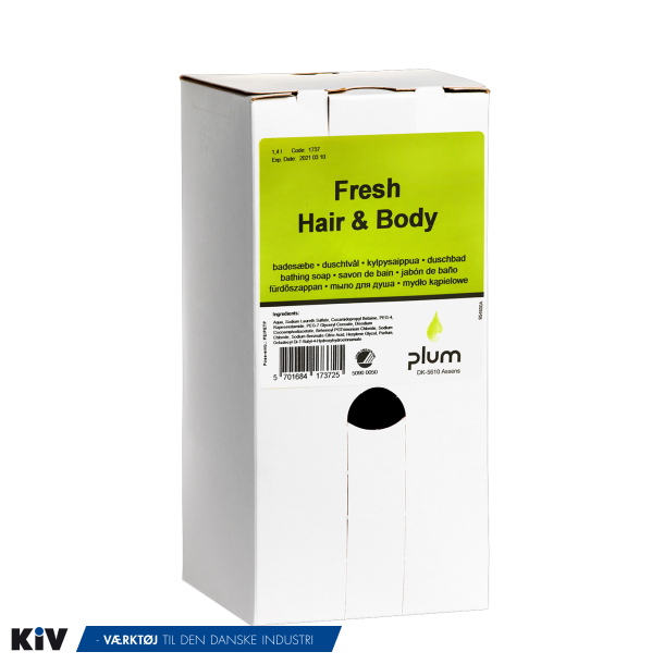 Plum badesbe Fresh Hair &amp; Body 1,4Liter bag-in-box