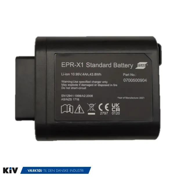 Esab Batteri Li-ion 10,95V 4Ah for motorenhed PAPR-X1