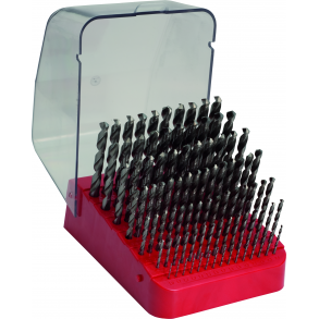 PTG borst 1,0-10,0x0,1mm HSS Slebet 91 stk. i plaststander m/lg