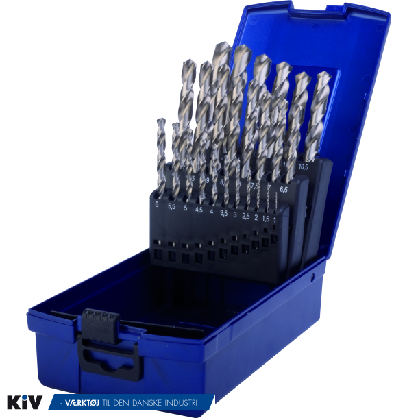 PTG Borst 1-13x0,5 HSS Slebet i Rose plastkassette