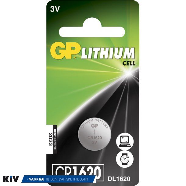 GP lithium knapcelle CR1620 3V