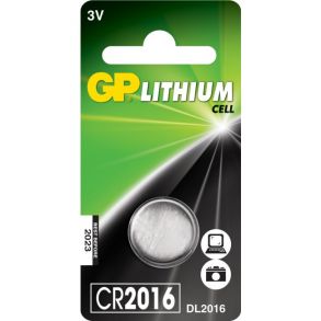 GP lithium knapcelle CR2016 3V 2182 Restsalg