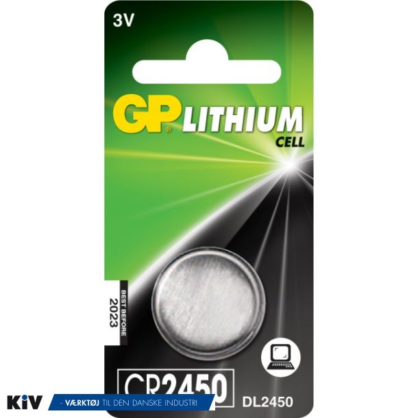 GP lithium knapcelle CR2450 3V 103121