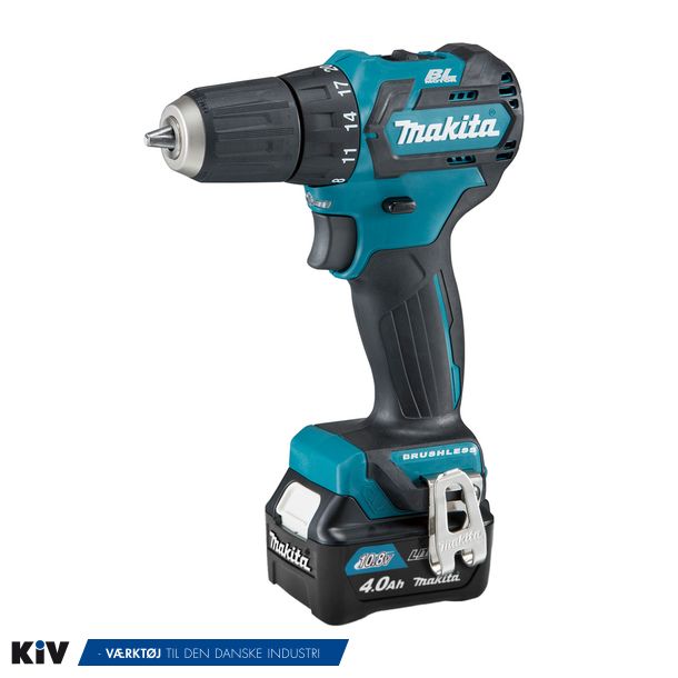 Makita akku Boreskruemaskine DF332DSMJ Med lader &amp; 2 stk. Batteri 12V 4,0Ah Tilbud